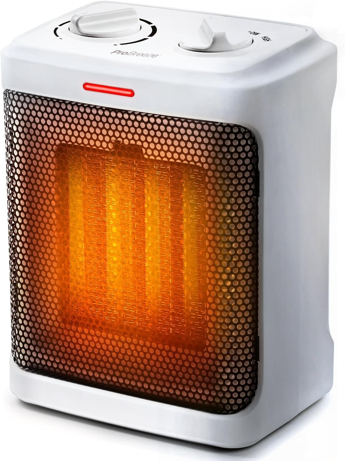 Pro Breeze Space Heater – 1500W Portable Electric Heater for Indoor Use, Ceramic Heater with Adjustable Thermostat