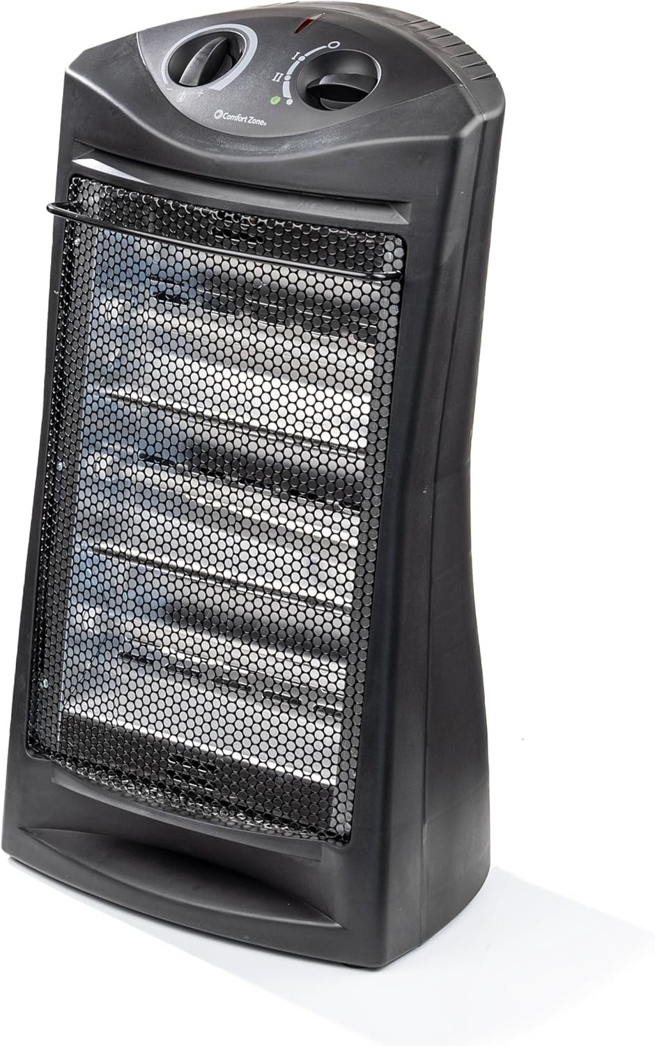 Comfort Zone Electric Quartz Radiant Tower Space Heater with Adjustable Thermostat